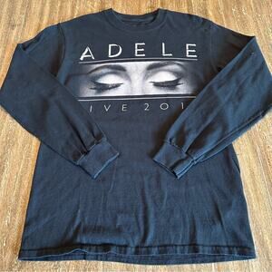 Adele Live 2016 Concert Tour Long Sleeve T-Shirt Black, Small